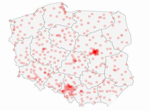 波兰人口分布图