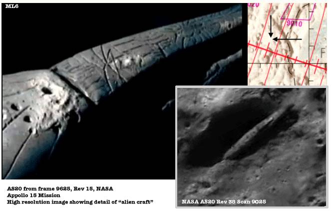 NASA前职员公开阿波罗号在月球上发现的外星船和“蒙娜丽莎”女外星人！